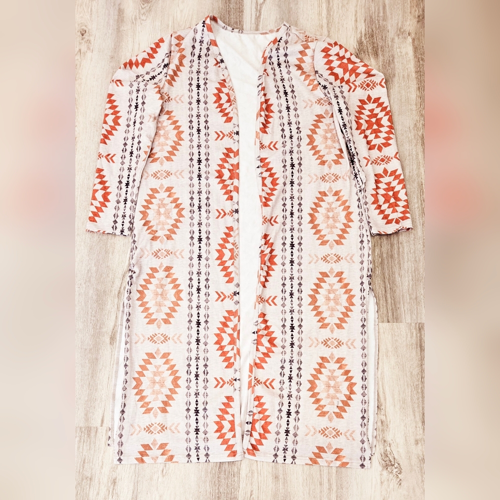 Women's black and orange Cardigan XL